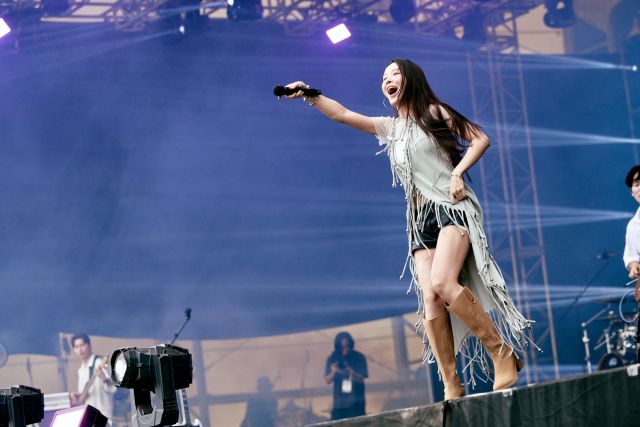 송소희가 국악 스타일의 보컬과 민요의 특징, 밴드풍 음악을 재해석해 펜타 무대에 올랐다. 황영식기자