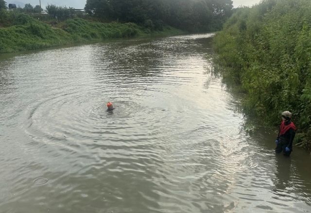 김포 고촌읍 농수로에서 70대 남성이 실종돼 소방 당국이 수색 작업을 벌이고 있다. 김포소방서 제공