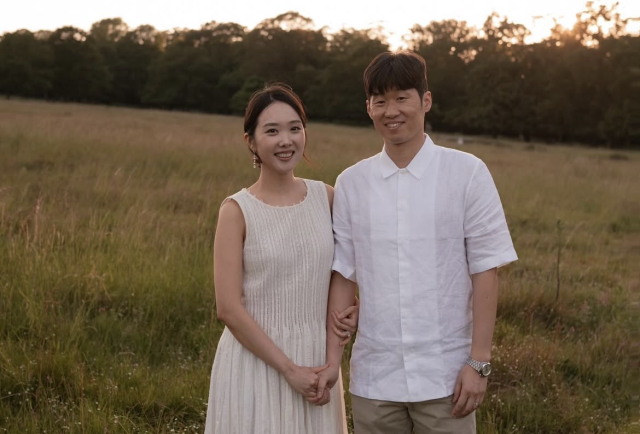 박지성, 김민지 부부. 김민지 인스타그램 갈무리