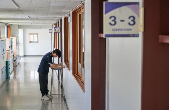 수능 D-100, 열공하는 용인 기흥고등학교 학생들 [포토뉴스]