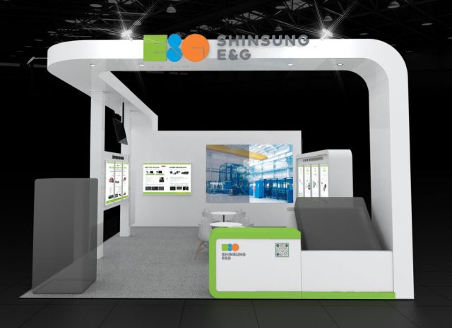신성이엔지 K-Display 2025 부스 조감도. 신성이엔지 제공