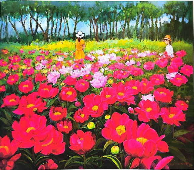 제15회 대한민국 청춘 미술대전에서 공모전 부문의 대상을 수상한 조영란作 ‘오월이 오면’. 치매미술치료협회 제공