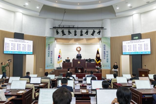 화성특례시의회 본회의장 모습. 시의회 제공