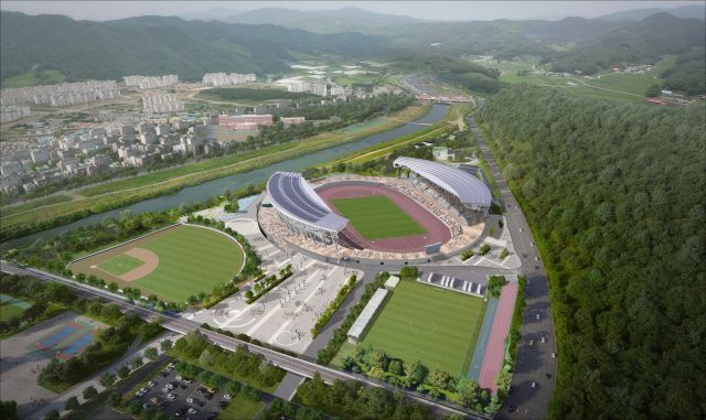 광주시 종합운동장 조감도. 광주시 제공