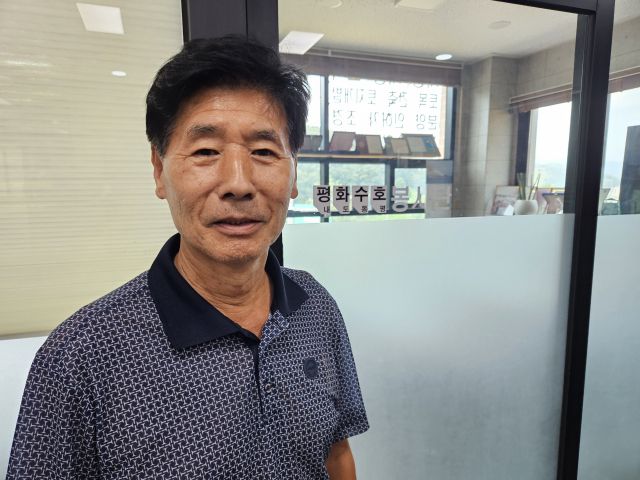 맹재완 평화수호봉사단 단장. 안형철기자