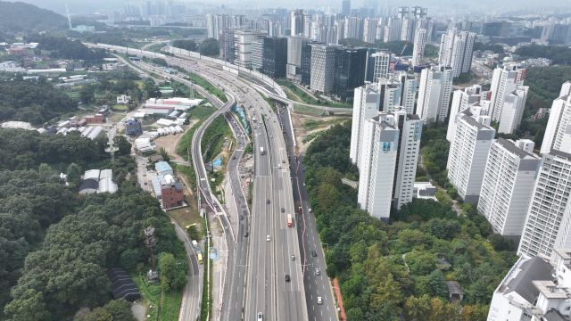과천시 국도47호선 우회도로 전경. 과천시 제공