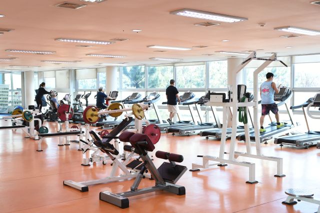 자원순환지원센터 헬스장 내부 전경. 환경공단 제공