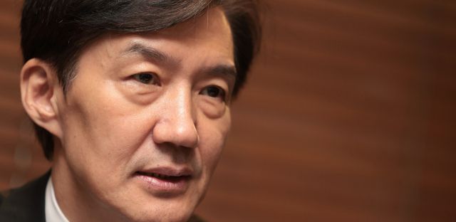 조국혁신당 조국 혁신정책연구원장이 서울 영등포구 여의도의 한 호텔에서 연합뉴스와 인터뷰를 하고 있다. 연합뉴스