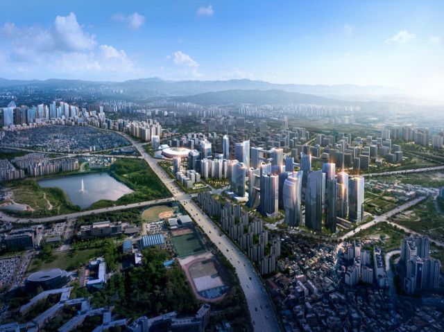 수원경제자유구역 조감도. 수원시 제공