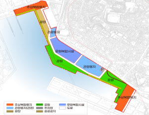 인천항 내항 1·8부두 재개발사업 토지이용계획(안). 인천시 제공