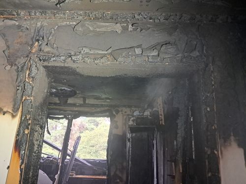 용인 기흥구 동백동 아파트 화재현장. 경기도소방재난본부 제공.