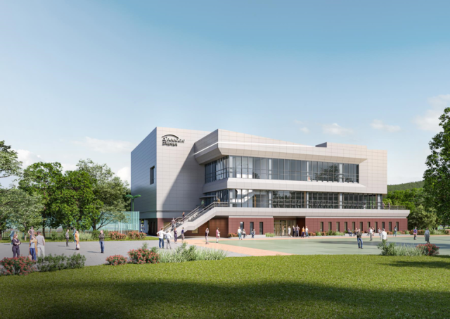 내년 상반기 완공 예정인 광명돔경륜장 고객편익센터 투시도. 경륜경정총괄본부 제공