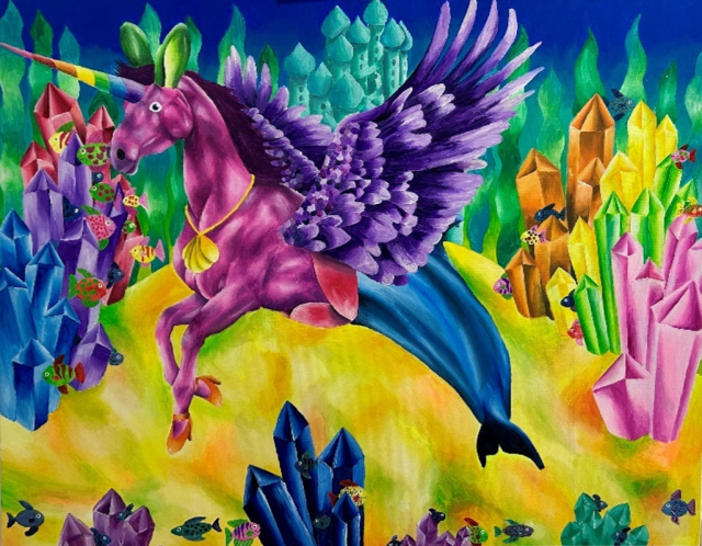 권라빈, 깊은 바다의 날개. 벗이미술관 제공