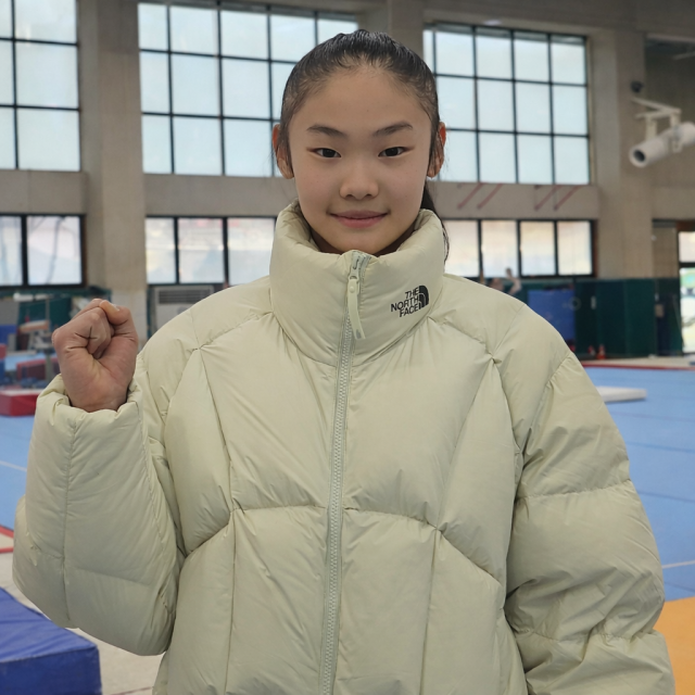 수원특례시청 체조팀에 입단한 서은채. 임창만기자