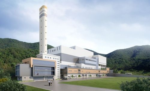 성남시 중원구 상대원동 노후 쓰레기소각장 옆에 건립될 새 소각시설 조감도. 성남시 제공