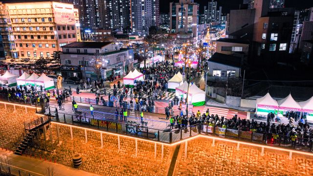‘겨울엔 양평 불빛:애’ 축제 모습. 양평군 제공