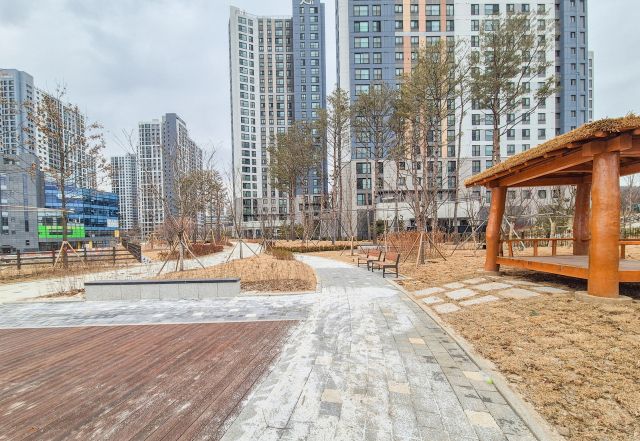 과천지식정보타운 근린공원5 조성 모습. 과천시 제공