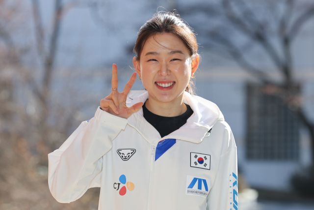 세 번째 올림픽을 향한 도전. 김민선이 밀라노 무대를 목표로 컨디션을 끌어올리고 있다. 연합뉴스