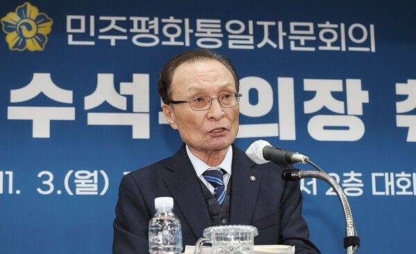 이해찬 민주평통 수석부의장. 연합뉴스