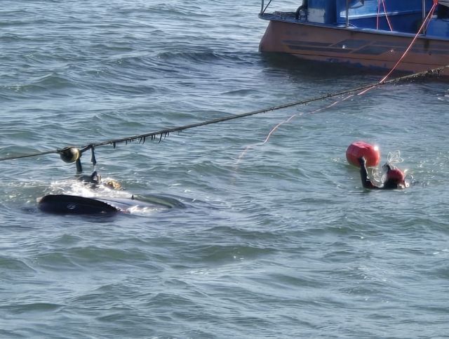 27일 안산 단원구에서 차량이 침수됐다는 신고가 접수됐다. 경기도소방재난본부 제공