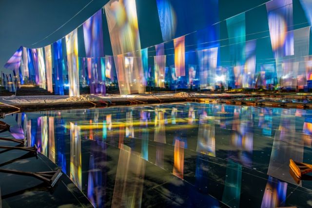 갯골축제 공연무대가 펼쳐지는 염전 모습. 시흥시 제공