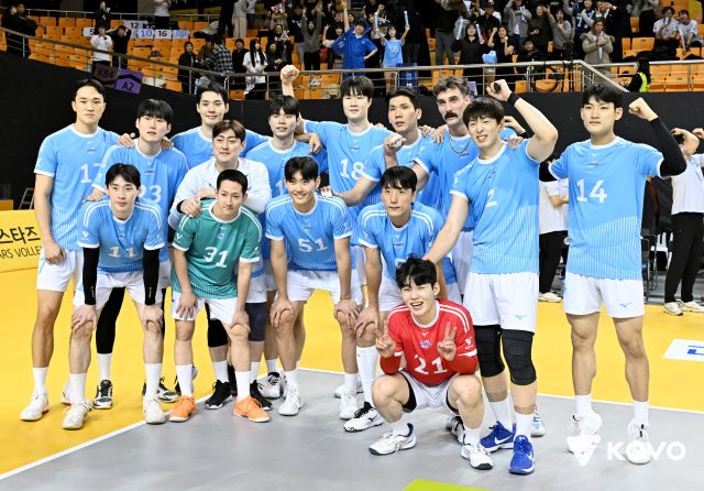 고도 조정을 마친 인천 대한항공이 후반기 반격 비행에 나선다. KOVO 제공