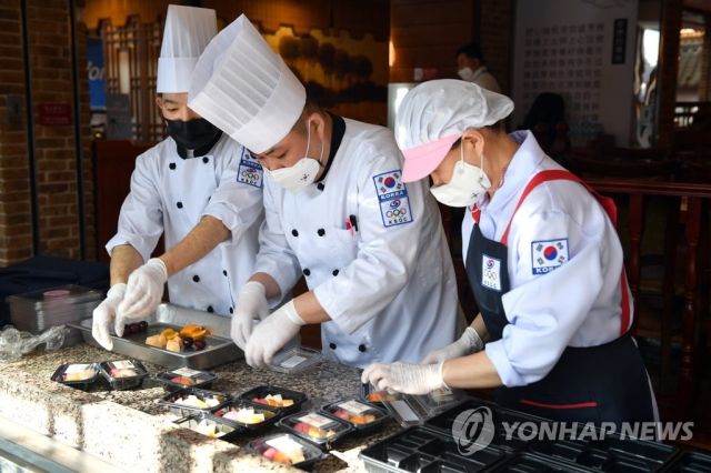 2022 베이징 동계올림픽 급식지원센터. 연합뉴스