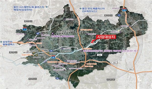제2안성테크노밸리 조성 예정지 위치도. 안성시 제공
