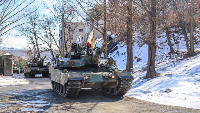 육군 2기갑여단 백호대대가 12~16일 파주·양주시 일대에서 혹한기 훈련을 실시한다. 육군 2기갑여단 백호대대 제공