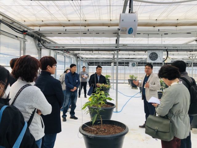 지난해 열린 ‘2025년 농업 아카데미’ 교육생들이 교육을 받고 있다. 강화군 제공
