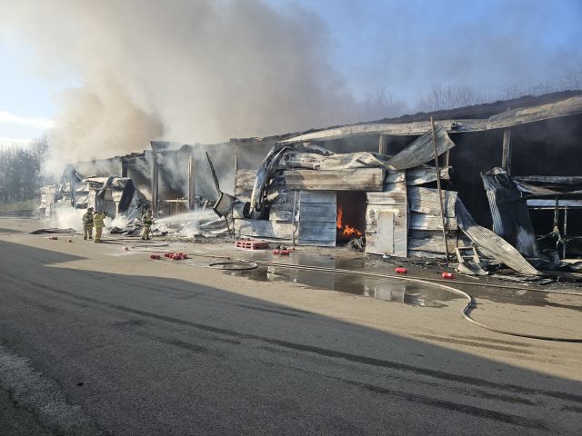 양주 주방용품 제조공장 화재현장. 양주소방서 제공