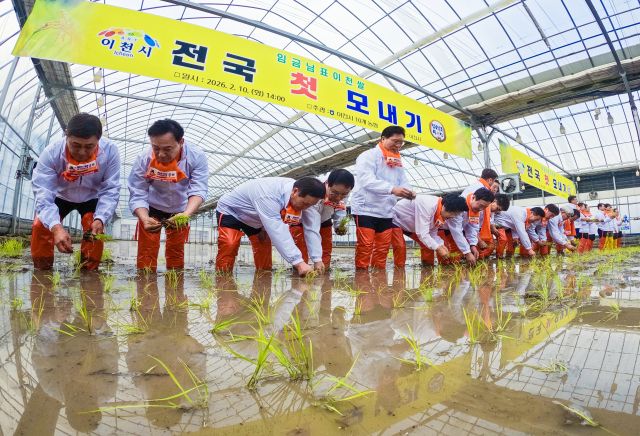 전국 첫 모내기는 '이천' [포토뉴스]