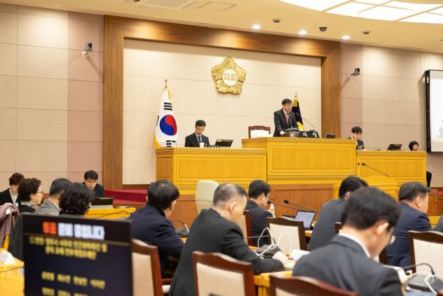 양주시의회 본회의장.