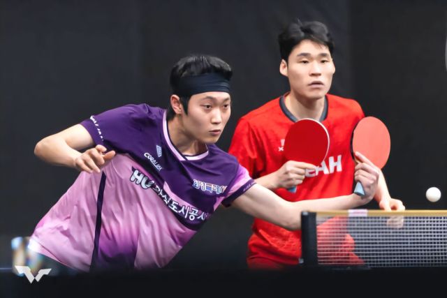 화성도시공사 탁구단의 조대성(왼쪽). WTT 제공