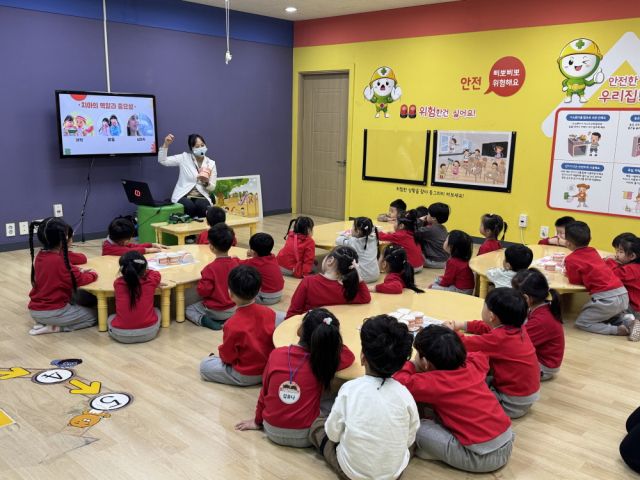 ‘어린이 건강별 체험관’ 교육 현장. 시흥시 제공