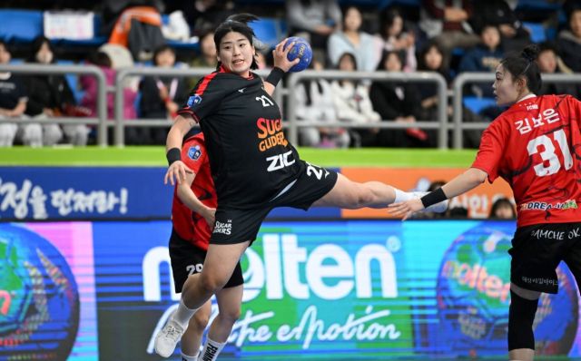 광명 SK슈가글라이더즈의 최지혜. 한국핸드볼연맹 제공