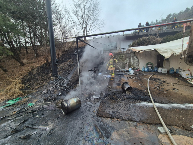 화재 현장. 안성소방서 제공