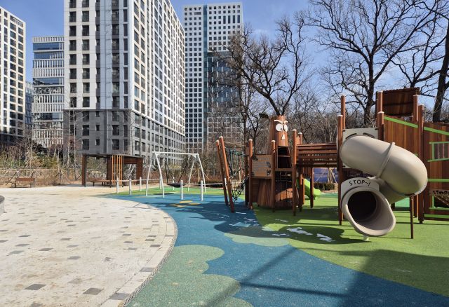 과천지식정보타운 근린공원4 개방. 과천시 제공