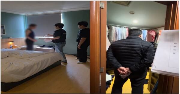 기사의 이해를 돕기 위한 이미지로 직접적 연관은 없습니다. 지난해 고용노동부 소속 직원들이 도피한 임금체불 사업주를 추적해 체포영장을 집행하고 있는 모습. 노동부 제공