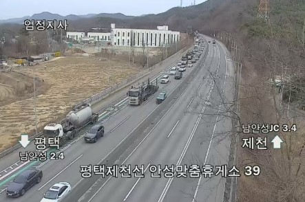 사고 현장 폐쇄회로(CC)TV 화면. 안성소방서 제공