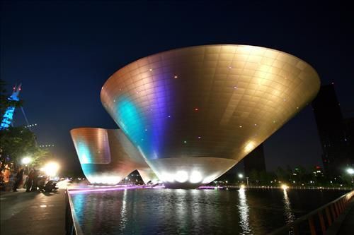 인천 송도 국제도시 야경. 인천시