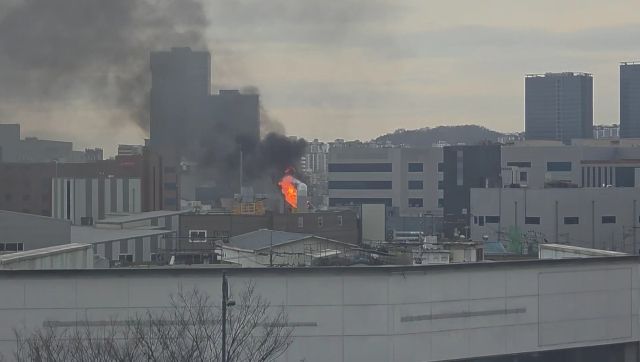 화재 현장. 독자 제공