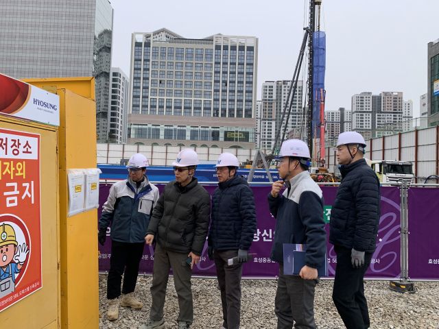 해빙기 대비 대형 건축공사장 안전 점검 실시. 과천시 제공