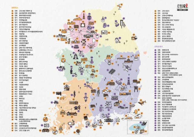 문화체육관광부 제2기 로컬100 선정표. 이천시 제공