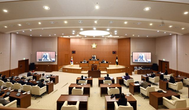 의정부시의회 본회의장. 의정부시의회 제공