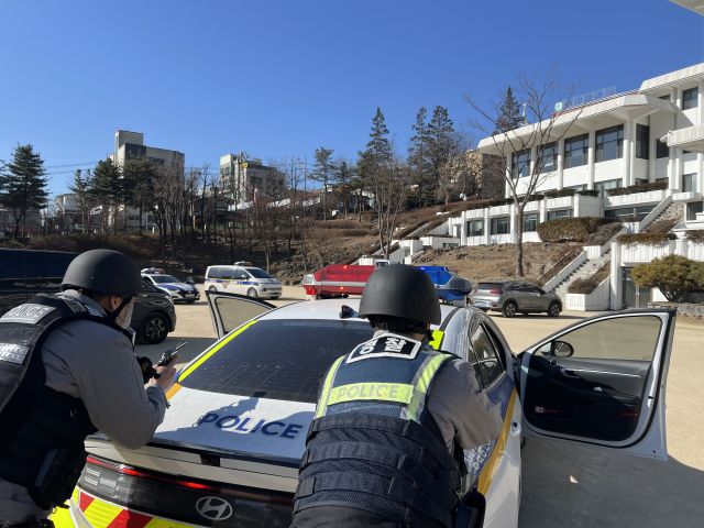 성남중원경찰서 FTX 훈련. 성남중원경찰서 제공