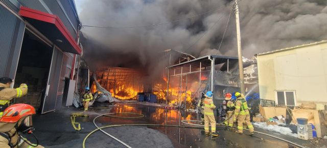 화재 현장. 경기북부소방재난본부 제공