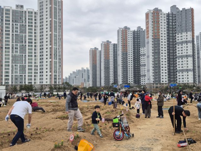 시민행복텃밭 현장. 시흥시 제공