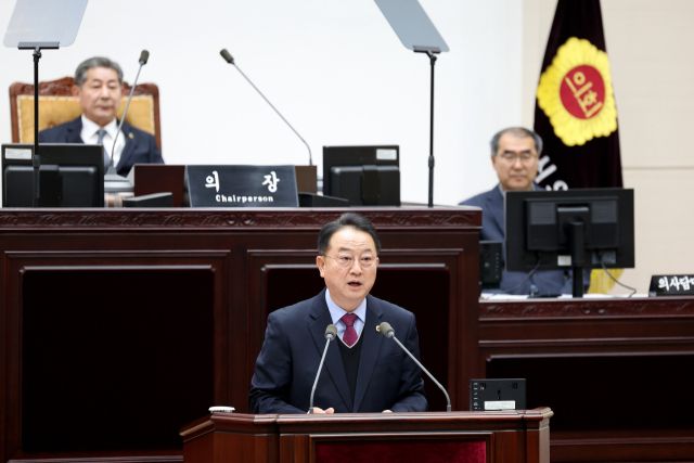 9일 인천시의회 제306회 2차 본회의에서 일부 대형 건설사들의 ‘유령회사’ 운영에 대해 질타하고 있다. 시의회 제공