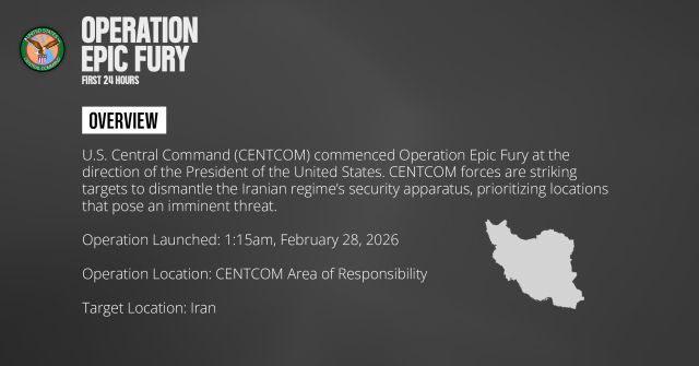 미 중부사령부 엑스 캡처.